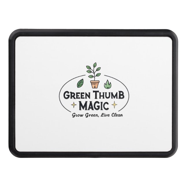 Green Thumb Magic | Urban Gardening  Hitch Cover (Front)