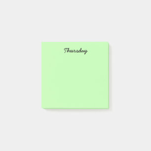 Green Thursday Post-it Notes