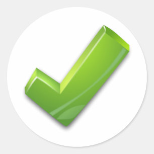 Green Tick Sticker