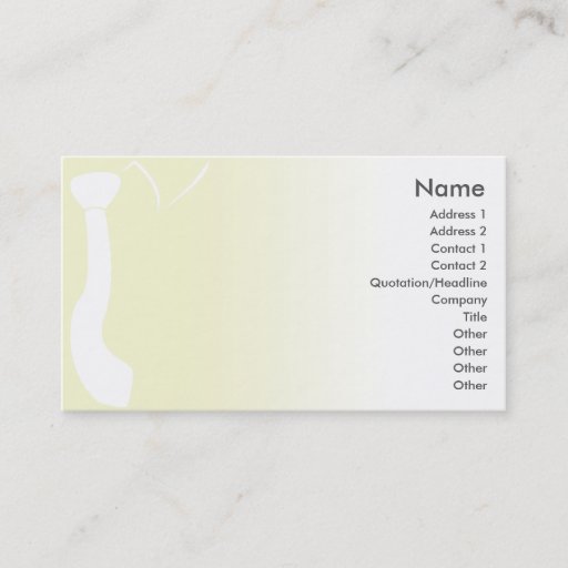 Customizable Green Tie - Business Business Card Templates