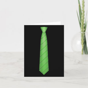 Green Tie, Necktie Funny Dress Graphic Card