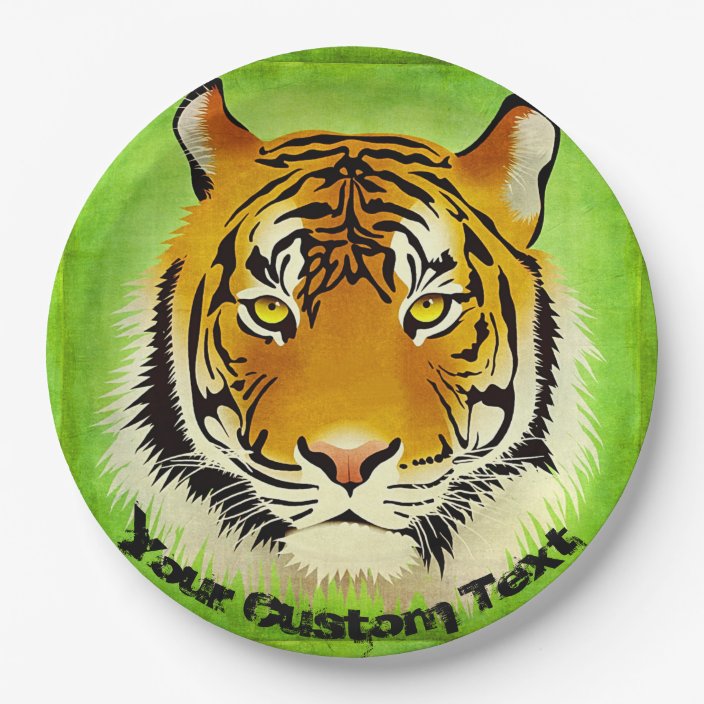 paper plate tiger