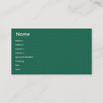 Green Tiles - Business Business Card by ZazzleProfileCards at Zazzle