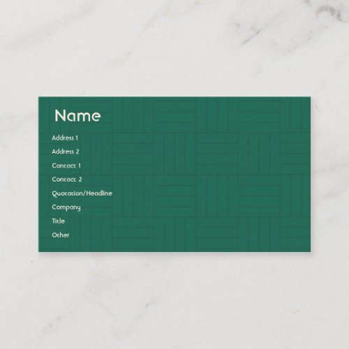 Green Tiles - Business Business Card Template