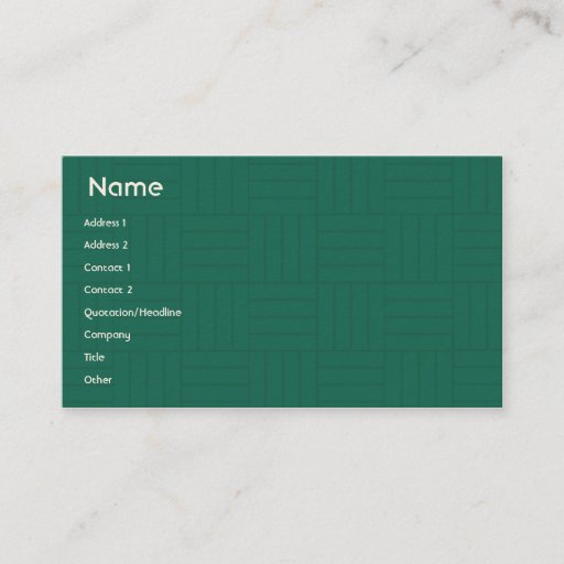 Customizable Green Tiles - Business Business Card Template