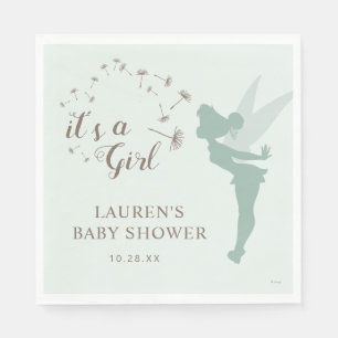 Green Tinker Bell Baby Shower Napkins