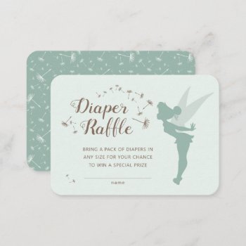 Green Tinker Bell Diaper Raffle Insert by tinkerbell at Zazzle