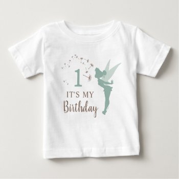 Green Tinker Bell Girl Birthday Baby T-shirt by tinkerbell at Zazzle