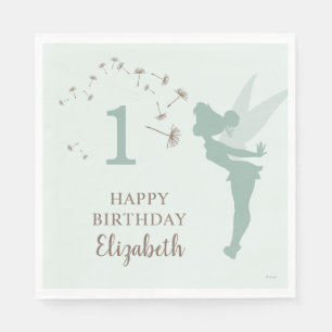 Green Tinker Bell Girl Birthday Napkins