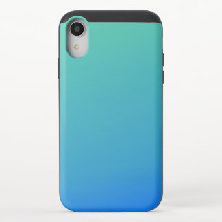 green to blue iPhone XR slider case