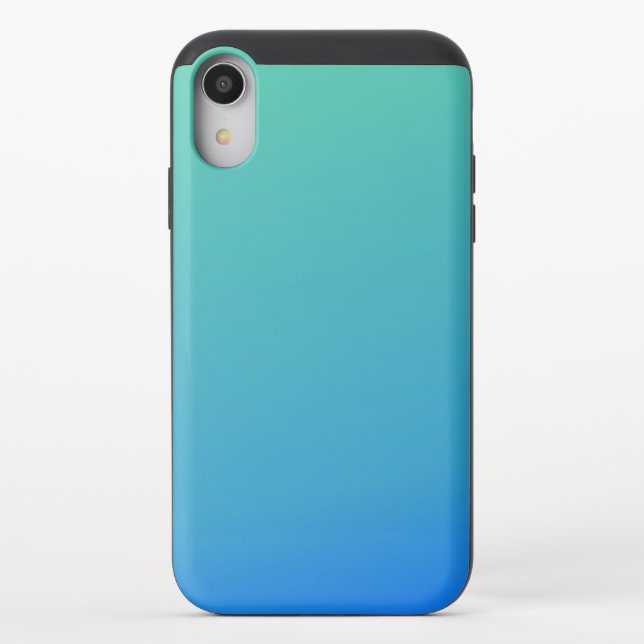 green to blue uncommon iPhone case (Back)