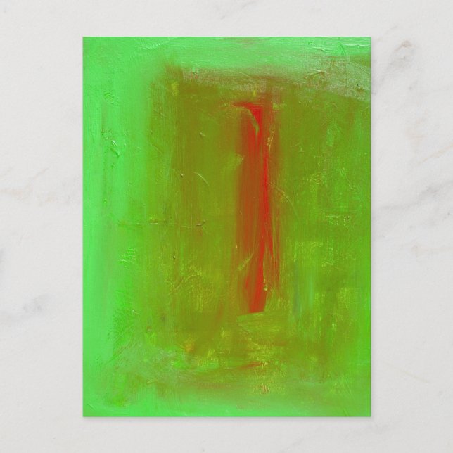 "Green to Red" Josef Albers Homage Postcard Print (Front)