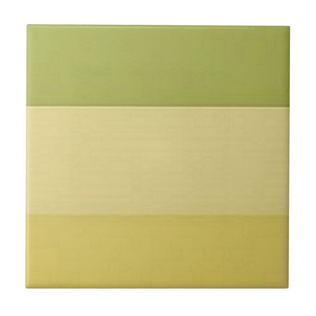 green to yellow tricolor gradient ceramic tile (Front)