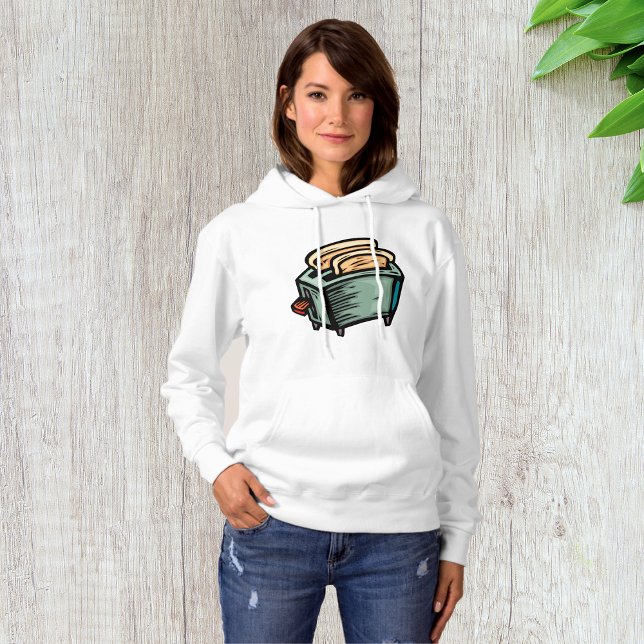 Green Toaster Womens Hoodie (Creator Uploaded)