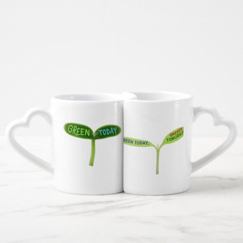 Green Today Greener Tomorrow  Coffee Mug Set