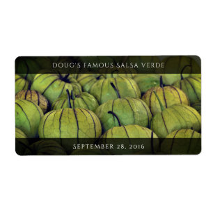 Green Tomatillos / Husk Tomatoes Label