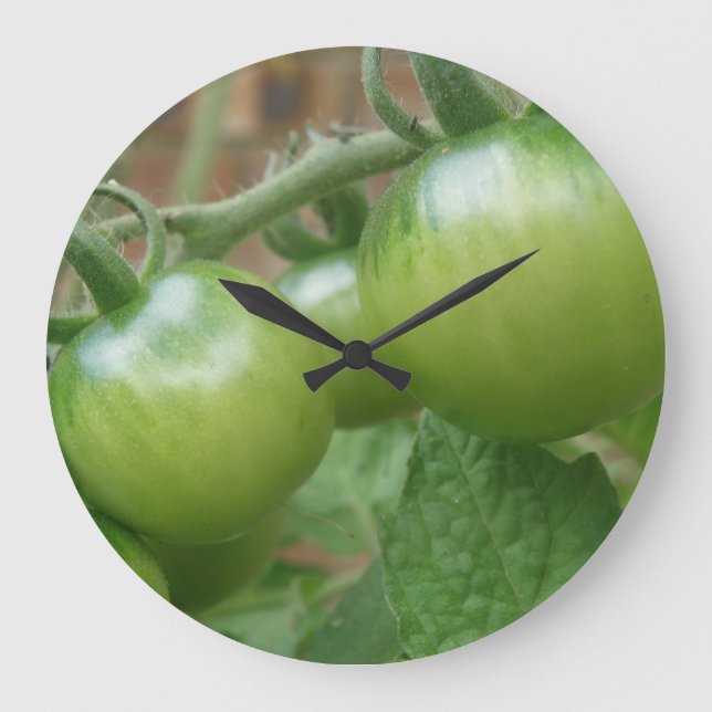 Green Tomatoes Wall Clock (Front)
