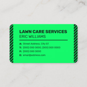 Green tone minimalist modern business card