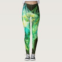 Green Toned Abstract Colors on Customized Modern