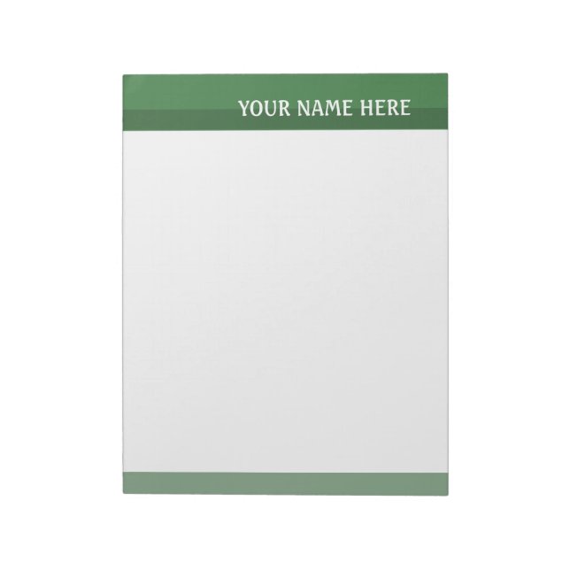 Green Tones Notepad (Rotated)