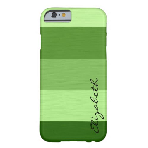 Green Tones Stripes Background Barely There iPhone 6 Case