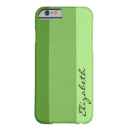 Green Tones Stripes Background Barely There iPhone 6 Case