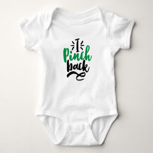 Green Too Cute to Pinch St. Patrick’s Day Graphic Baby Bodysuit