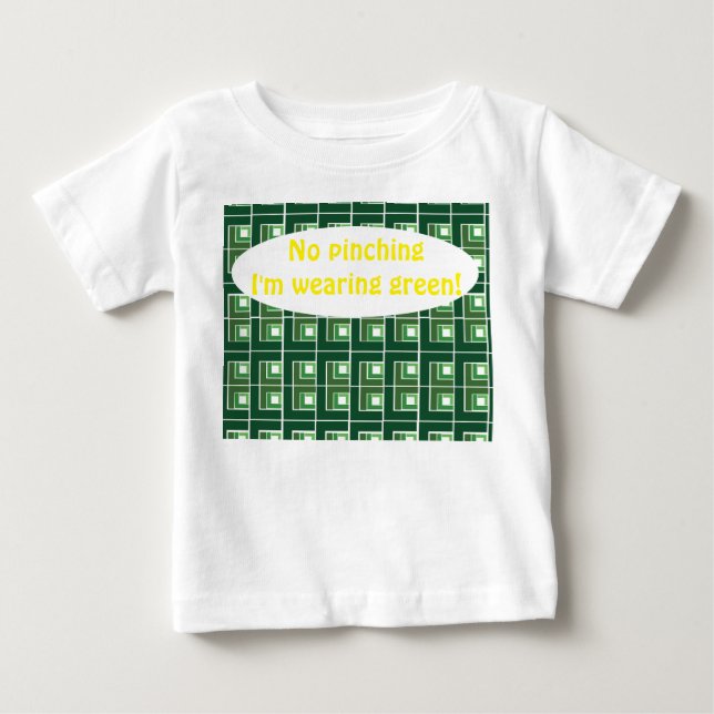 Green Topsy Turvy  Baby T-Shirt (Front)