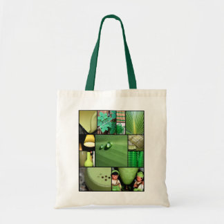 green tote bag