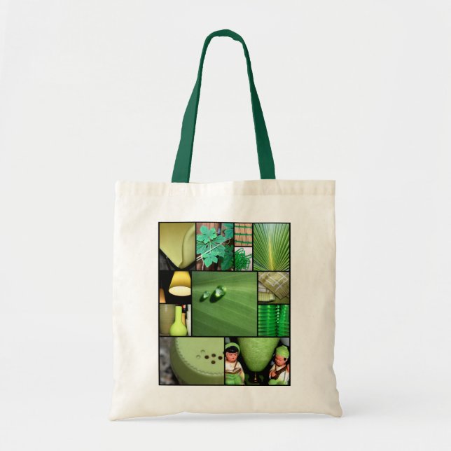 green tote bag (Front)