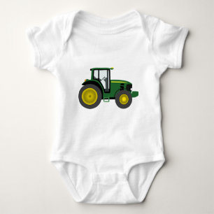 Green Tractor Baby Bodysuit