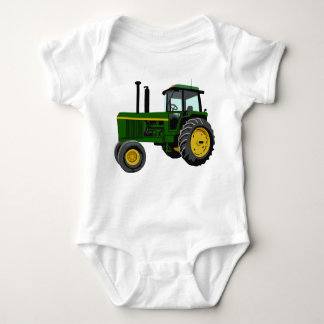 Green Tractor Baby Bodysuit