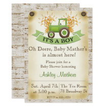 tractor baby shower decorations