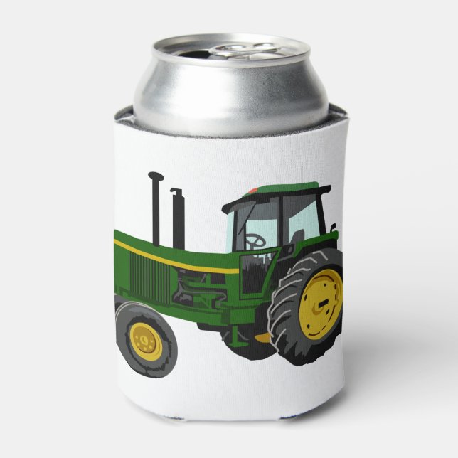 Green Tractor Can Cooler (Can Front)
