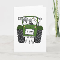 Green Tractor Country Wedding