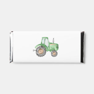 Green Tractor Farm Birthday Party Candy Favors Hershey Bar Favors