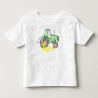Green Tractor Farm Birthday T-Shirt