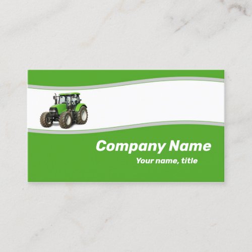 Green Tractor _ Farm Supply Business Card