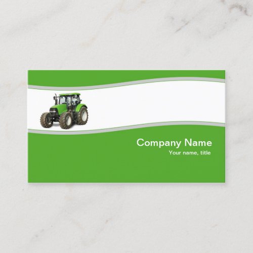 Green Tractor _ Farm Supply Business Card