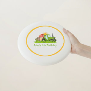 Green Tractor Farm Theme Birthday Party Decor Wham-O Frisbee