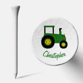 Green Tractor Golf Tees