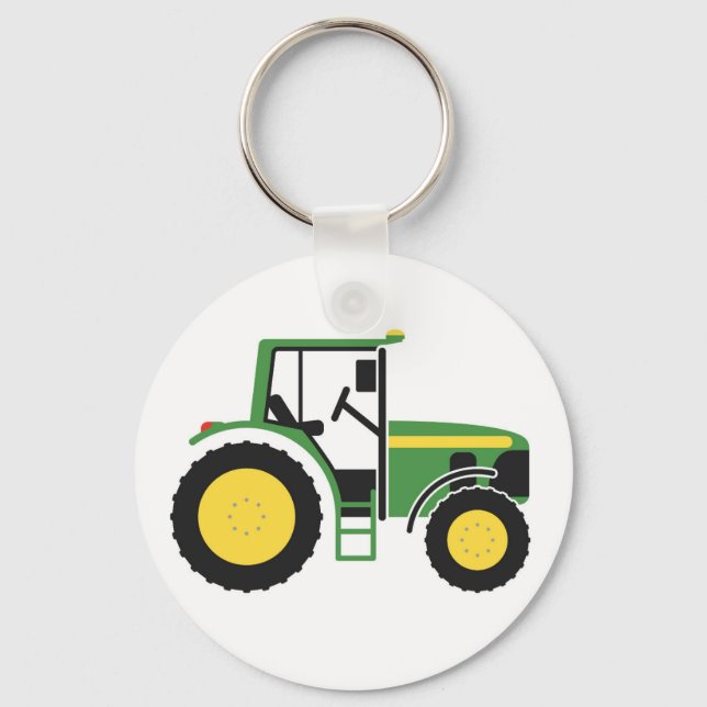 Green Tractor Key Ring (Front)