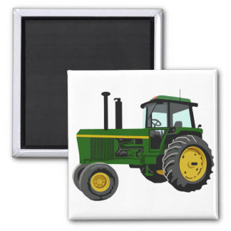 Green Tractor Magnet