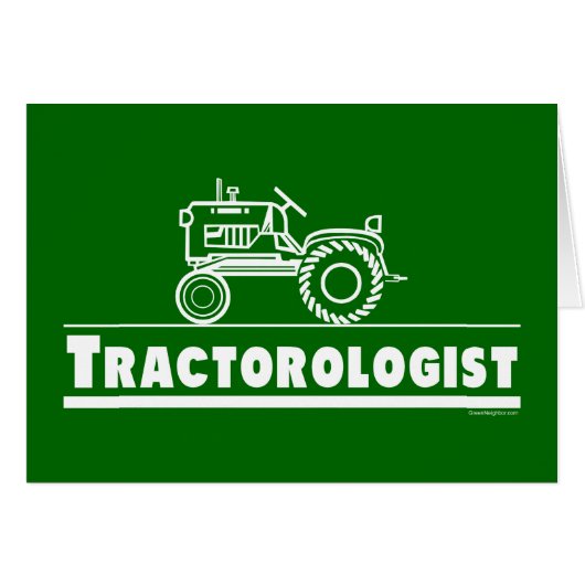 Green Tractor Ologist Cards (Front Horizontal)