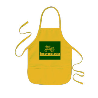 Green Tractor Ologist Kids' Apron