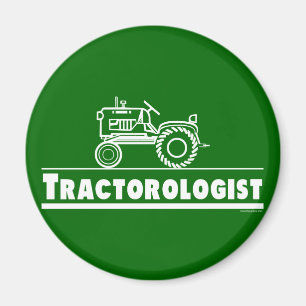 Green Tractor Ologist Magnet