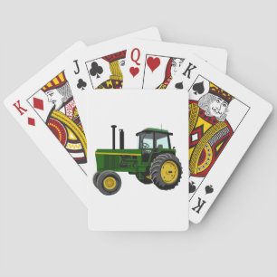 Green Tractor Poker Cards