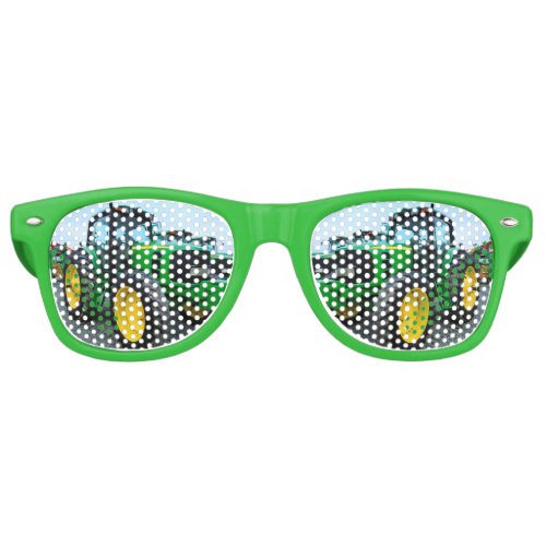 Green Tractor Retro Sunglasses