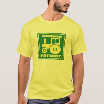 Green Tractor T-shirt by toadhunter at Zazzle