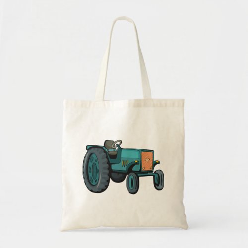 Green Tractor Tote Bag
